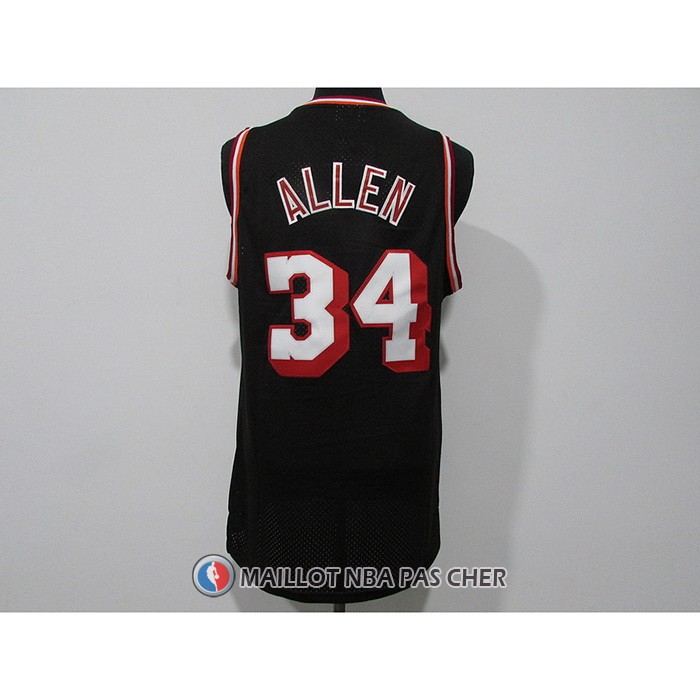 Maillot Miami Heat Ray Allen NO 34 Mitchell & Ness 2012-13 Noir